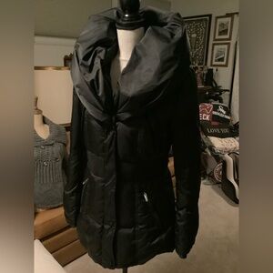 Laundry By Shelli Segal Black Puffer Coat